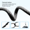 Кабель COLORWAY Fabric Braided Type-C to Type-C 3A 2м Black (CW-CBPDCC068-BK)