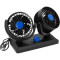 Автомобільний вентилятор VOLTRONIC F30 Dual-Headed 360° Rotating Car Fan with Low Noise & Adjustable Airflow