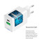 Зарядний пристрій COLORWAY GaN Mini 30W 1xUSB-A, 1xUSB-C Fast Charging White (CW-CHS053PD-WT)