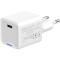 Зарядний пристрій COLORWAY GaN Mini 30W 1xUSB-C Fast Charging White (CW-CHS054PD-WT)