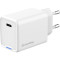 Зарядний пристрій COLORWAY GaN Mini 45W 1xUSB-C Fast Charging White (CW-CHS057PD-WT)