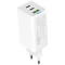 Зарядний пристрій COLORWAY GaN Mini 65W 1xUSB-A, 2xUSB-C Fast Charging White (CW-CHS058PD-WT)