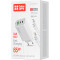 Зарядное устройство COLORWAY GaN Mini 65W 1xUSB-A, 2xUSB-C Fast Charging White w/Lightning+Type-C cable (CW-CHS058PDCL-WT)