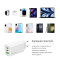 Зарядное устройство COLORWAY GaN Mini 65W 1xUSB-A, 2xUSB-C Fast Charging White w/Lightning+Type-C cable (CW-CHS058PDCL-WT)