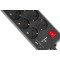 Мережевий фільтр REAL-EL RS-Protect 805 Black, 8 розеток, 1xUSB-C, 1xUSB, 1.8м (EL122300042)