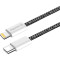 Кабель COLORWAY Fabric Braided Type-C to Lightning 2м Black (CW-CBPDCL068-BK)