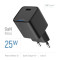 Зарядний пристрій COLORWAY GaN Mini 25W 1xUSB-C Fast Charging Black (CW-CHS052PD-BK)