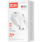 Зарядний пристрій COLORWAY GaN Mini 25W 1xUSB-C Fast Charging White w/Type-C cable (CW-CHS052PDC-WT)