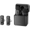 Бездротовий петличний мікрофон BOYA BY-V3 Combo 2.4 GHz Dual-Channel Wireless Microphone Black