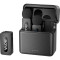 Бездротовий петличний мікрофон BOYA BY-V3 Combo 2.4 GHz Dual-Channel Wireless Microphone Black