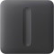 Кнопка для одноклавишного выключателя (диммера) AJAX SoloButton Dimmer 1-gang 2-way for LightSwitch Graphite