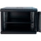 Настінна шафа 19" GEAR GWMSN-9U-600-450 + полиця 19" (9U, 600x450мм, RAL9005)
