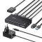 KVM-перемикач UGREEN AK502 2-In 1-Out HDMI KVM Switch 4K 60Hz (45452)