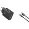 Зарядний пристрій XO L105 2xUSB-C, QC3.0, 35W Black w/Type-C cable (L105-CC.BLACK)