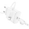 Зарядное устройство BOROFONE BA81A 1xUSB-C, PD20W White w/Type-C to Lightning cable