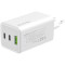 Зарядний пристрій COLORWAY GaN Mini 100W 1xUSB-A, 2xUSB-C Fast Charging White (CW-CHS061PD-WT)