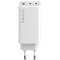 Зарядний пристрій COLORWAY GaN Mini 100W 1xUSB-A, 2xUSB-C Fast Charging White (CW-CHS061PD-WT)