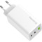 Зарядний пристрій COLORWAY GaN Mini 100W 1xUSB-A, 2xUSB-C Fast Charging White (CW-CHS061PD-WT)