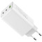 Зарядний пристрій COLORWAY GaN Mini 100W 1xUSB-A, 2xUSB-C Fast Charging White (CW-CHS061PD-WT)