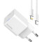 Зарядний пристрій COLORWAY GaN Mini 20W 1xUSB-C Fast Charging White w/Type-C to Lightning cable (CW-CHS059PDL-WT)