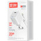 Зарядний пристрій COLORWAY GaN Mini 20W 1xUSB-C Fast Charging White w/Type-C to Lightning cable (CW-CHS059PDL-WT)