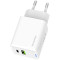 Зарядное устройство COLORWAY GaN Mini 45W 1xUSB-A, 1xUSB-C Fast Charging White (CW-CHS060PD-WT)