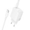 Зарядний пристрій BOROFONE BN26 Fuente 1xUSB-C, PD20W, QC3.0 White w/Type-C cable