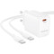 Зарядний пристрій BOROFONE BN26 Fuente 1xUSB-C, PD20W, QC3.0 White w/Type-C cable