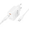 Зарядний пристрій BOROFONE BN28 Fuente GaN 1xUSB-C, PD30W, QC3.0 White w/Type-C cable