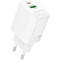 Зарядное устройство BOROFONE BN29 Fuente GaN 1xUSB-C, 1xUSB-A, PD30W, QC3.0 White