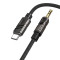 Кабель BOROFONE BL22 Dignity Digital Audio Conversion Cable USB-C to 3.5mm 1м Black