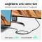 Кабель-подовжувач UGREEN US372 USB-C Male to USB-C Female Gen2 Extension Cable 0.5м Black (80810)