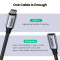 Кабель-подовжувач UGREEN US372 USB-C Male to USB-C Female Gen2 Extension Cable 0.5м Black (80810)