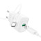 Зарядний пристрій HOCO C140A Smart 1xUSB-A, QC3.0, 18W White w/Type-C cable (6942007627832)