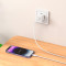 Зарядний пристрій HOCO C148A Charm 1xUSB-C, PD30W, QC3.0 White w/Type-C to Lightning cable (6942007630313)