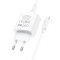 Зарядное устройство HOCO C76A Pro Speed Source 1xUSB-C PD30W White w/Type-C cable (6942007616324)