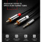 Кабель UGREEN AV116 mini-jack 3.5 mm (M) - 2RCA (M) 5м Black (10591)