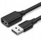 Кабель-подовжувач UGREEN US103 USB-A to USB-A Extension 0.5м Black (10313)