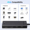 USB-хаб UGREEN CM806 USB-C to 2xUSB-A + 2xUSB-C 3.2 Gen2 10Gbps Black (35583)