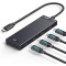 USB-хаб UGREEN CM806 4-in-1 USB-C to 4C Hub (35584)