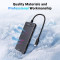 USB-хаб UGREEN CM806 4-in-1 USB-C to 4C Hub (35584)