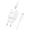 Зарядний пристрій HOCO C149A Charm 1xUSB-A, 1xUSB-C, PD30W, QC3.0 White w/Type-C cable (6942007630351)