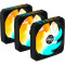 Комплект вентиляторів GIGABYTE EZ Chain Fan 120 Black 3-Pack
