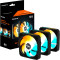 Комплект вентиляторів GIGABYTE EZ Chain Fan 120 Black 3-Pack