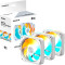 Комплект вентиляторів GIGABYTE EZ Chain Fan 120 Ice White 3-Pack
