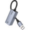 Мережевий адаптер HOCO UA37 USB Ethernet Adapter Metal Gray