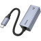 Сетевой адаптер HOCO UA37 Type-C Ethernet Adapter Metal Gray