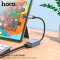 Сетевой адаптер HOCO UA37 Type-C Ethernet Adapter Metal Gray