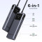 Порт-реплікатор UGREEN CM888 Uno USB-C Hub 6-in-1 HDMI 4K@60Hz PD100W 10Gbps (35998)