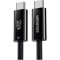 Кабель ESSAGER PD240W Type-C Fast Charging Cable USB4.0 1м Black (EXCTT4-PL01-P)